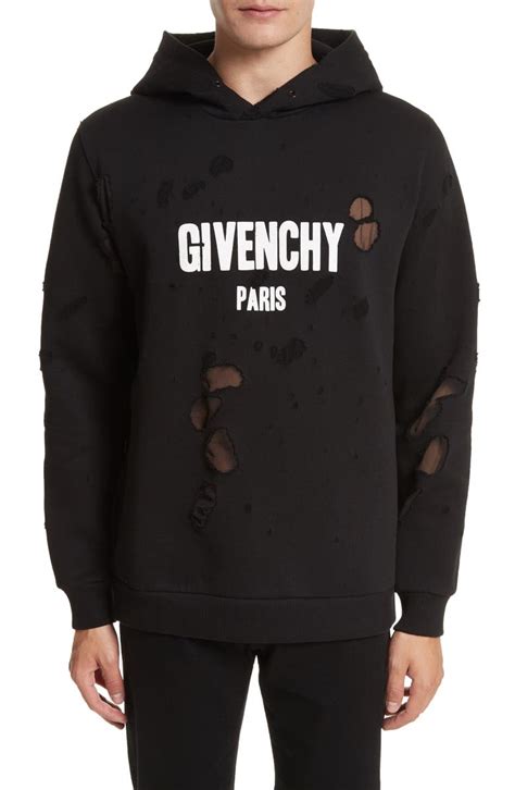 givenchy distressed jumper red|Givenchy sweatshirt fleece.